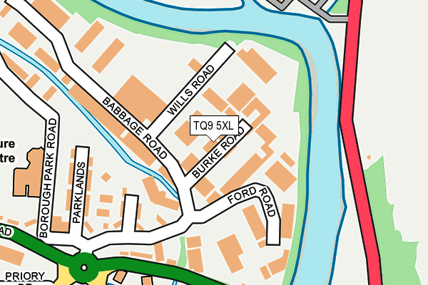 TQ9 5XL map - OS OpenMap – Local (Ordnance Survey)