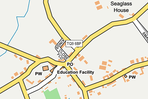 TQ9 6BP map - OS OpenMap – Local (Ordnance Survey)