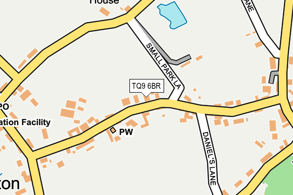 TQ9 6BR map - OS OpenMap – Local (Ordnance Survey)