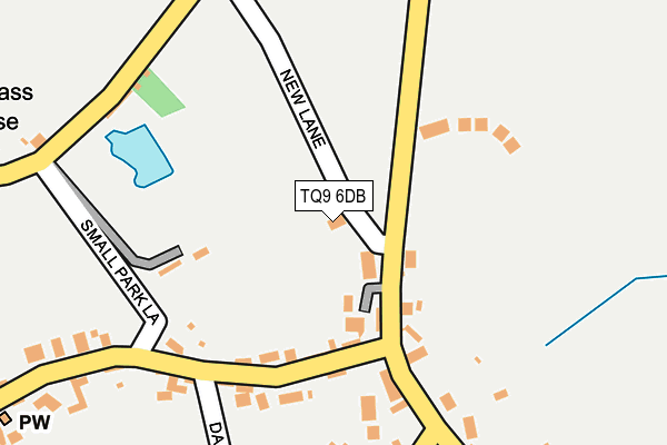 TQ9 6DB map - OS OpenMap – Local (Ordnance Survey)
