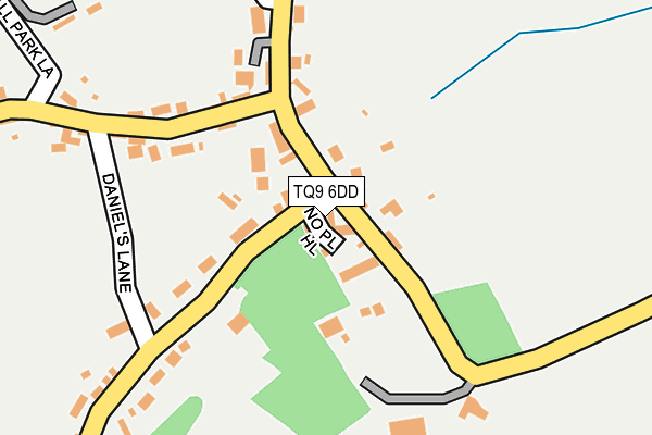 TQ9 6DD map - OS OpenMap – Local (Ordnance Survey)