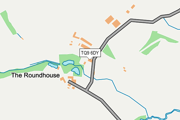 TQ9 6DY map - OS OpenMap – Local (Ordnance Survey)