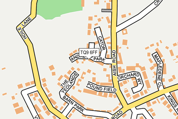 TQ9 6FF map - OS OpenMap – Local (Ordnance Survey)