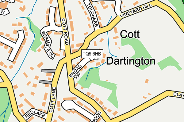 TQ9 6HB map - OS OpenMap – Local (Ordnance Survey)