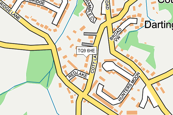 TQ9 6HE map - OS OpenMap – Local (Ordnance Survey)