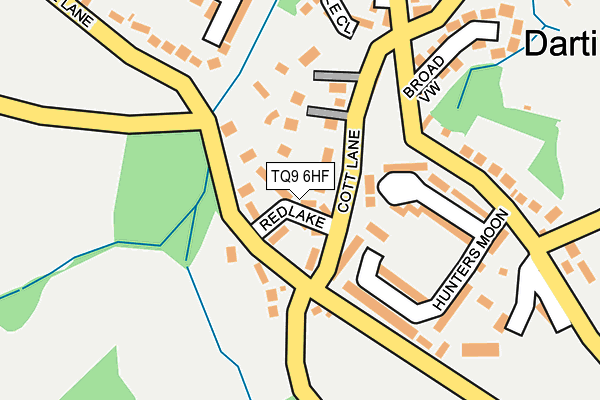 TQ9 6HF map - OS OpenMap – Local (Ordnance Survey)