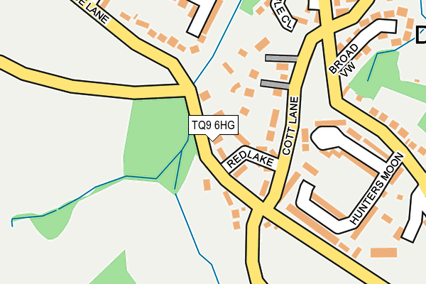 TQ9 6HG map - OS OpenMap – Local (Ordnance Survey)