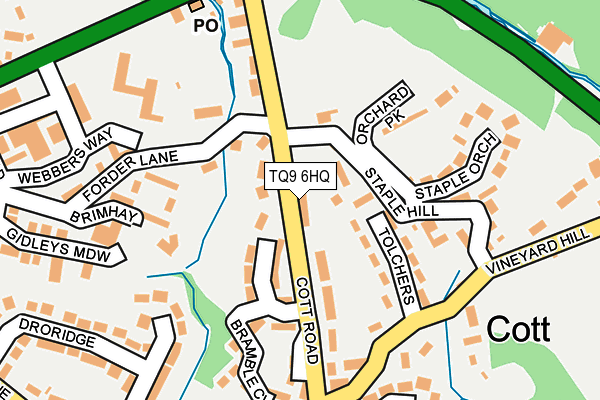 TQ9 6HQ map - OS OpenMap – Local (Ordnance Survey)