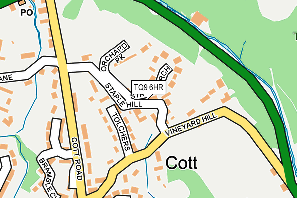 TQ9 6HR map - OS OpenMap – Local (Ordnance Survey)