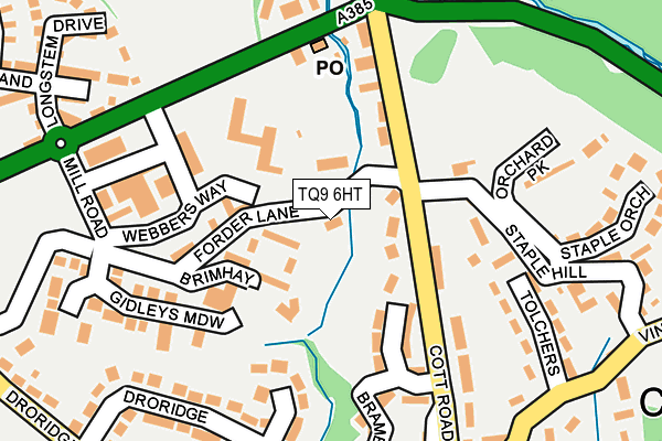 TQ9 6HT map - OS OpenMap – Local (Ordnance Survey)