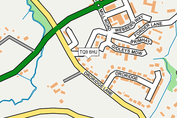 TQ9 6HU map - OS OpenMap – Local (Ordnance Survey)