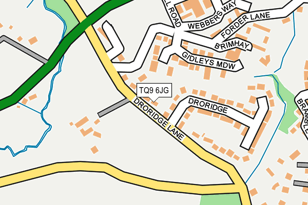 TQ9 6JG map - OS OpenMap – Local (Ordnance Survey)