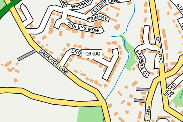 TQ9 6JQ map - OS OpenMap – Local (Ordnance Survey)