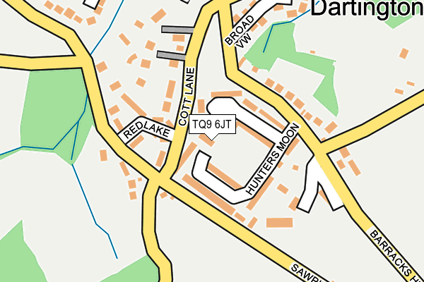 TQ9 6JT map - OS OpenMap – Local (Ordnance Survey)