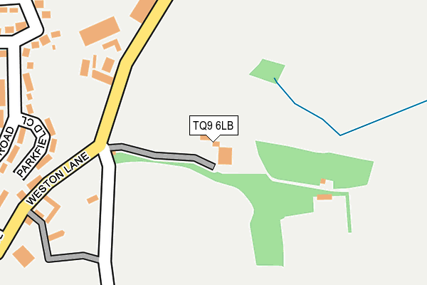 TQ9 6LB map - OS OpenMap – Local (Ordnance Survey)
