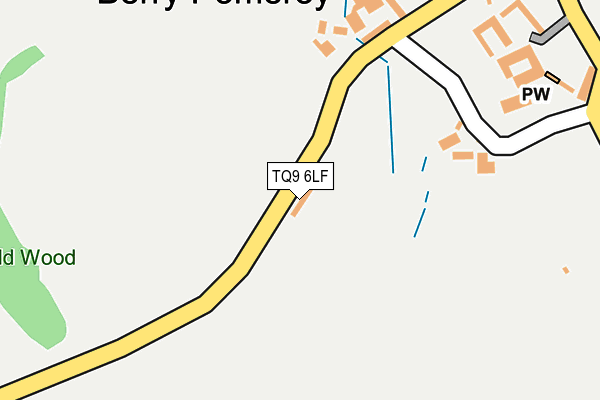 TQ9 6LF map - OS OpenMap – Local (Ordnance Survey)