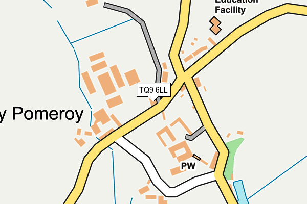 TQ9 6LL map - OS OpenMap – Local (Ordnance Survey)