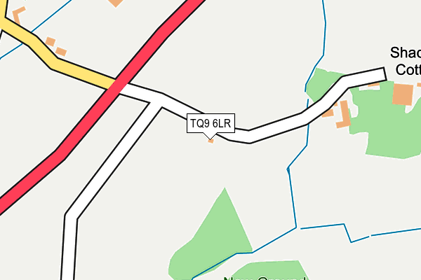 TQ9 6LR map - OS OpenMap – Local (Ordnance Survey)