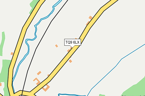 TQ9 6LX map - OS OpenMap – Local (Ordnance Survey)