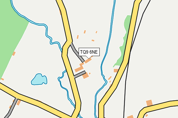 TQ9 6NE map - OS OpenMap – Local (Ordnance Survey)