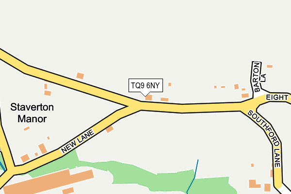 TQ9 6NY map - OS OpenMap – Local (Ordnance Survey)
