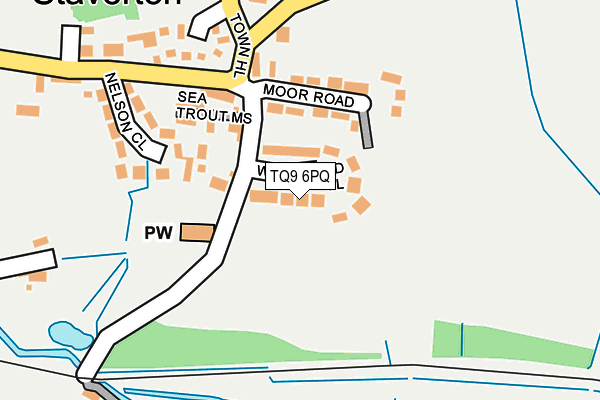 TQ9 6PQ map - OS OpenMap – Local (Ordnance Survey)