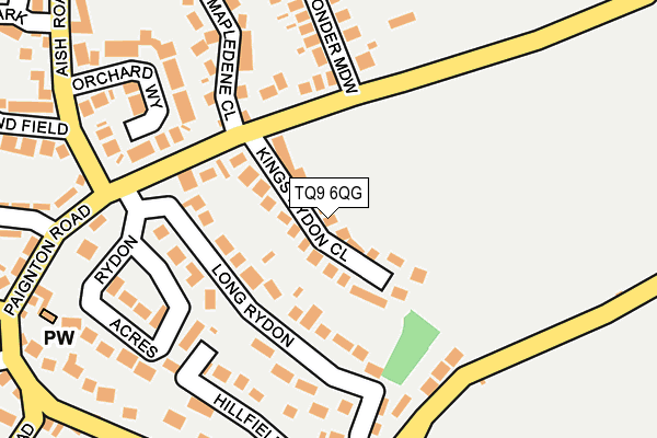 TQ9 6QG map - OS OpenMap – Local (Ordnance Survey)