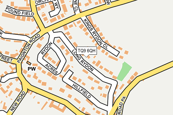 TQ9 6QH map - OS OpenMap – Local (Ordnance Survey)