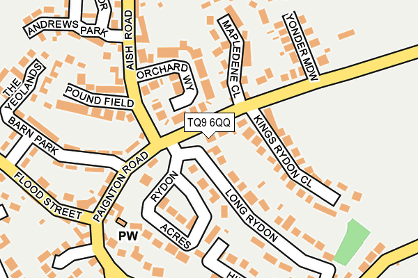 TQ9 6QQ map - OS OpenMap – Local (Ordnance Survey)