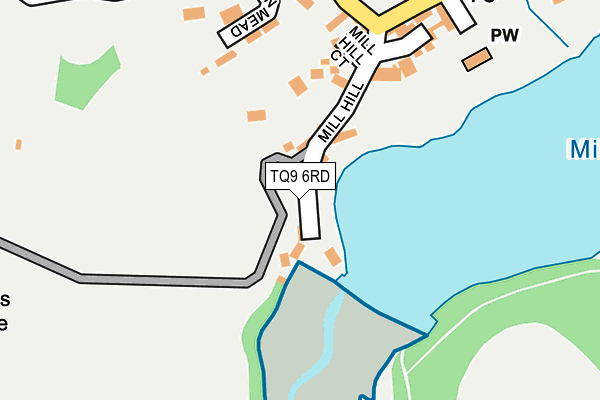 TQ9 6RD map - OS OpenMap – Local (Ordnance Survey)