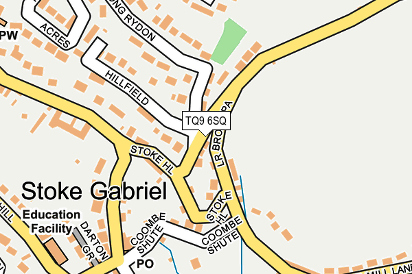 TQ9 6SQ map - OS OpenMap – Local (Ordnance Survey)