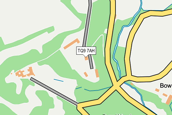 TQ9 7AH map - OS OpenMap – Local (Ordnance Survey)