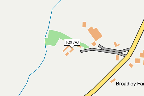 TQ9 7AJ map - OS OpenMap – Local (Ordnance Survey)