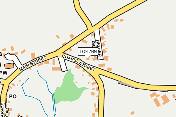 TQ9 7BN map - OS OpenMap – Local (Ordnance Survey)