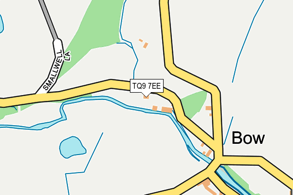 TQ9 7EE map - OS OpenMap – Local (Ordnance Survey)