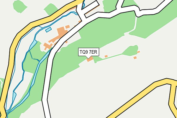 TQ9 7ER map - OS OpenMap – Local (Ordnance Survey)