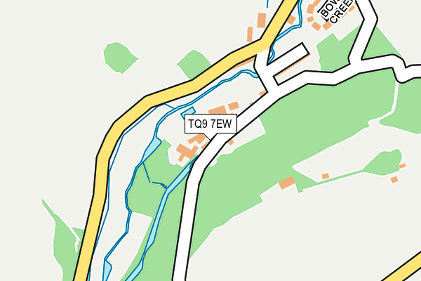 TQ9 7EW map - OS OpenMap – Local (Ordnance Survey)