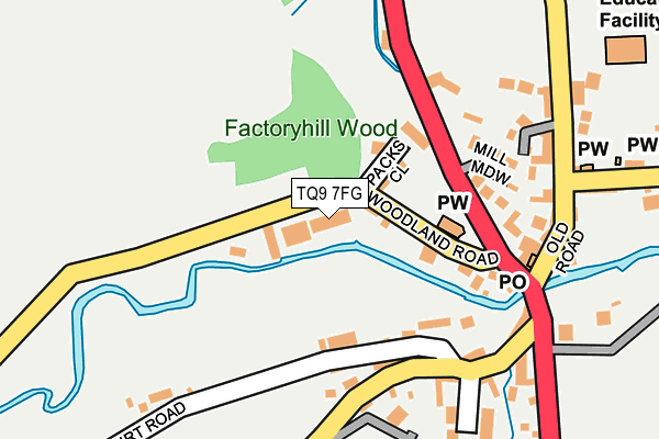 TQ9 7FG map - OS OpenMap – Local (Ordnance Survey)
