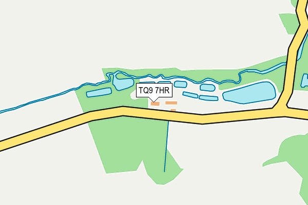 TQ9 7HR map - OS OpenMap – Local (Ordnance Survey)