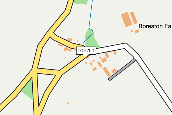 TQ9 7LD map - OS OpenMap – Local (Ordnance Survey)