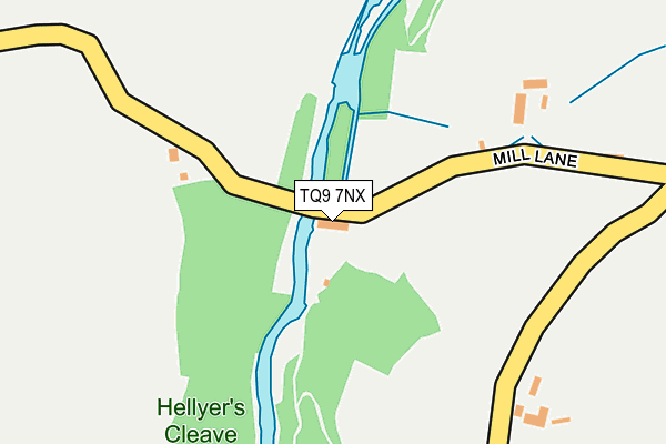 TQ9 7NX map - OS OpenMap – Local (Ordnance Survey)