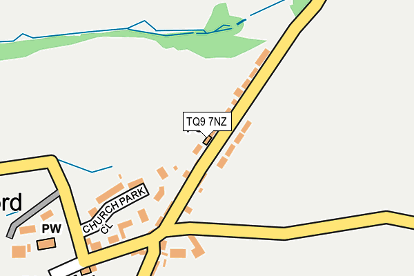 TQ9 7NZ map - OS OpenMap – Local (Ordnance Survey)