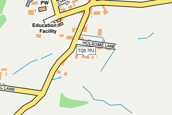 TQ9 7PJ map - OS OpenMap – Local (Ordnance Survey)
