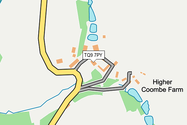 TQ9 7PY map - OS OpenMap – Local (Ordnance Survey)