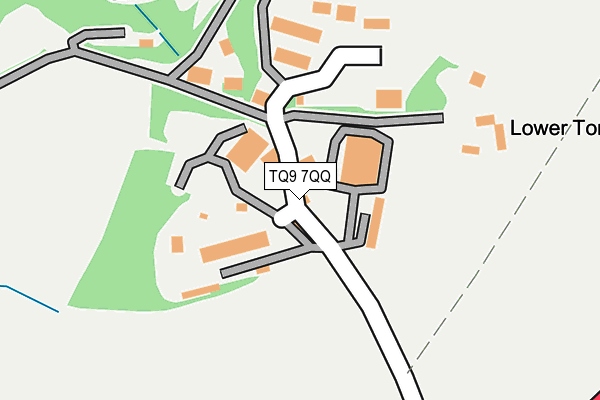TQ9 7QQ map - OS OpenMap – Local (Ordnance Survey)