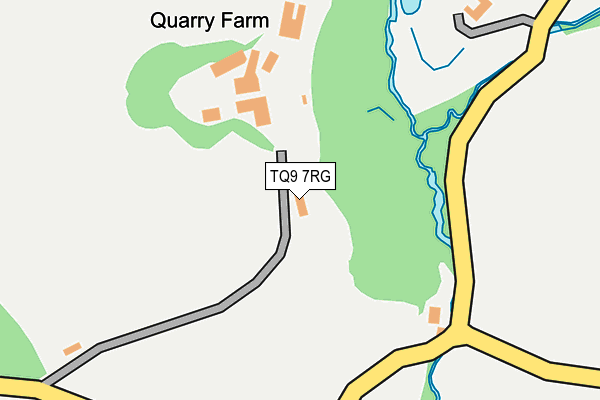TQ9 7RG map - OS OpenMap – Local (Ordnance Survey)