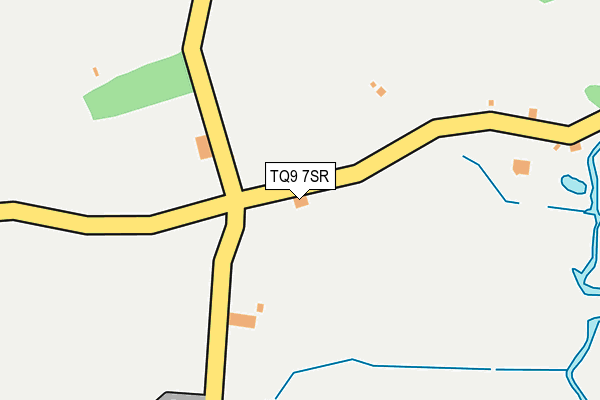 TQ9 7SR map - OS OpenMap – Local (Ordnance Survey)