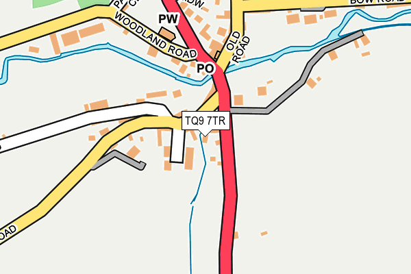 TQ9 7TR map - OS OpenMap – Local (Ordnance Survey)