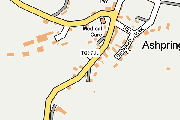 TQ9 7UL map - OS OpenMap – Local (Ordnance Survey)