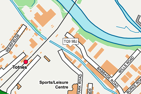 TQ9 9BJ map - OS OpenMap – Local (Ordnance Survey)